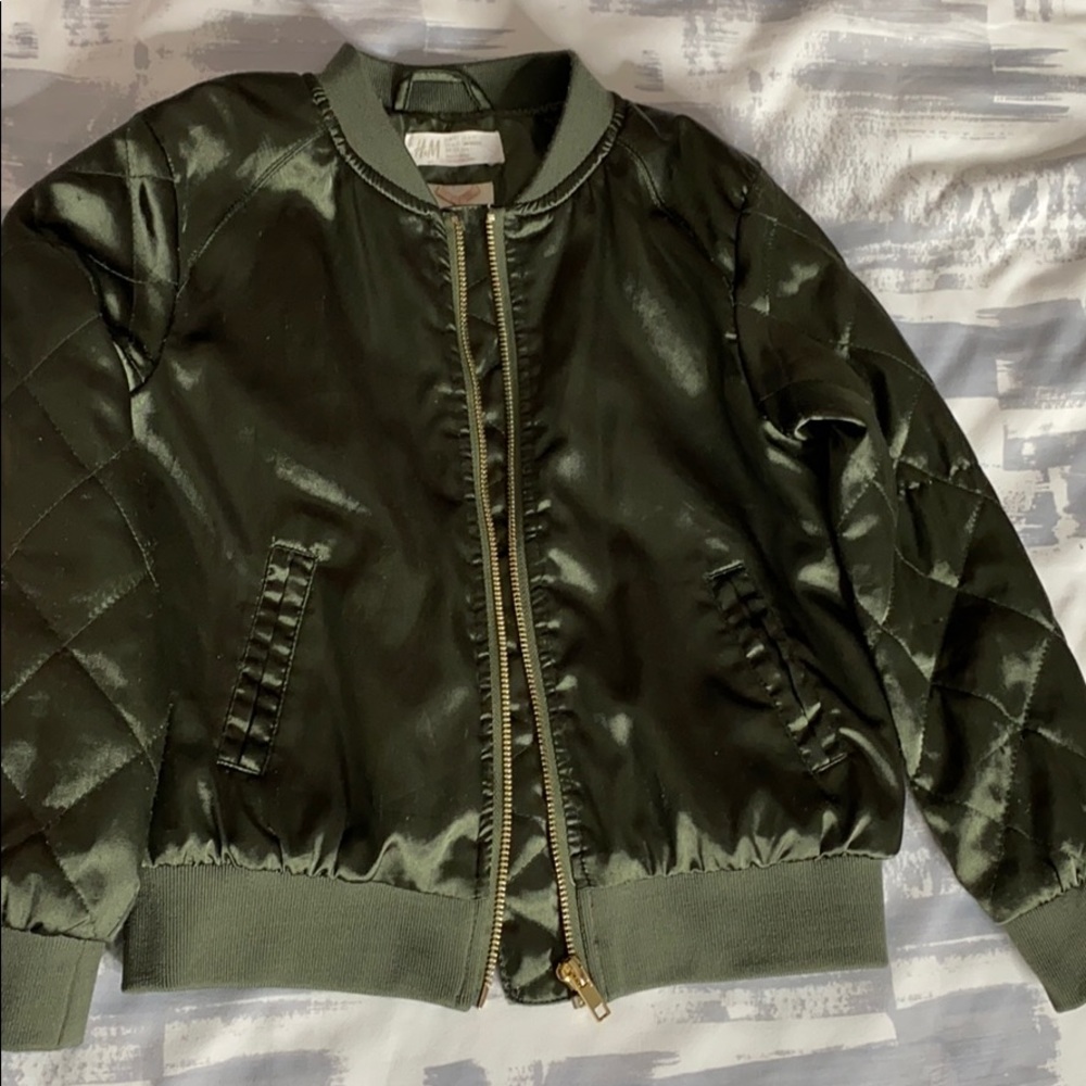 H&M girl bomber jacket